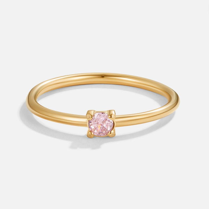 Geboortesteen 18K Gouden Ringen.