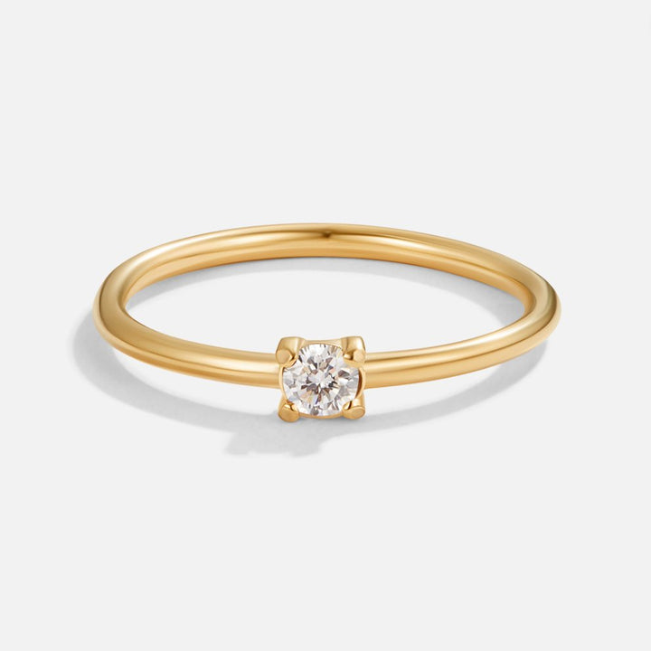 Geboortesteen 18K Gouden Ringen.