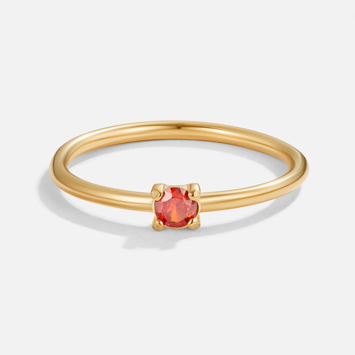 Geboortesteen 18K Gouden Ringen.