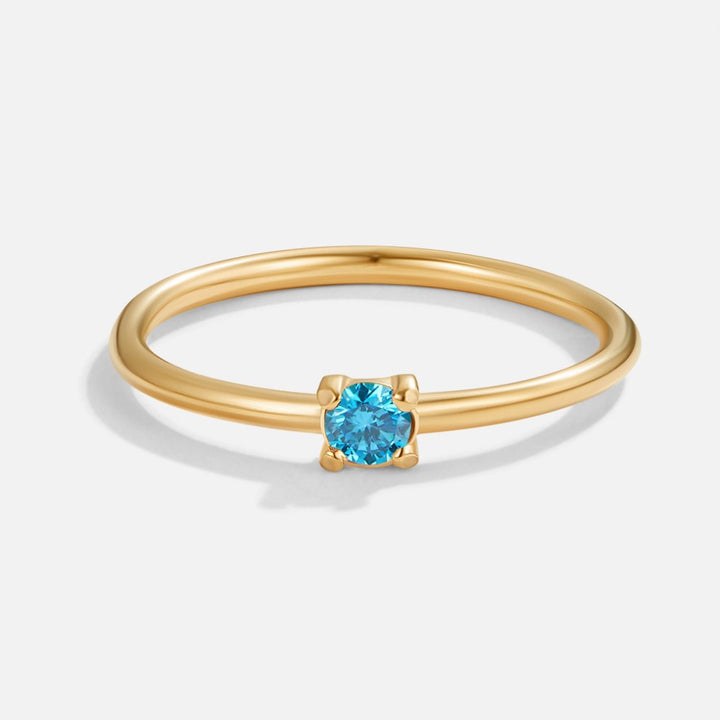 Geboortesteen 18K Gouden Ringen.