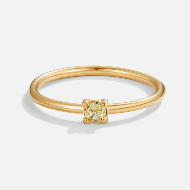 Geboortesteen 18K Gouden Ringen.