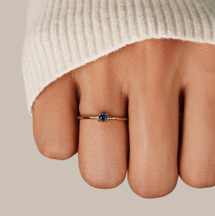 Geboortesteen 18K Gouden Ringen.