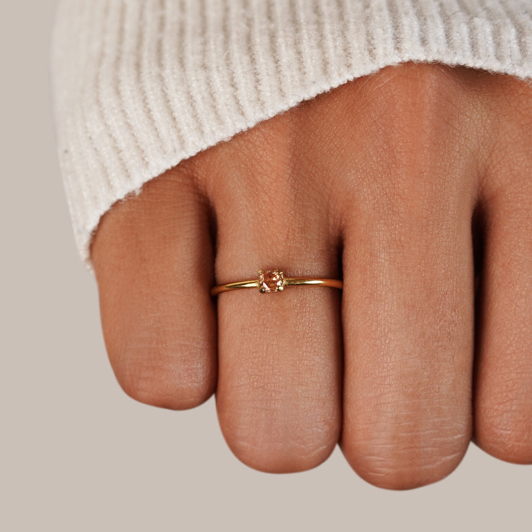 Geboortesteen 18K Gouden Ringen.