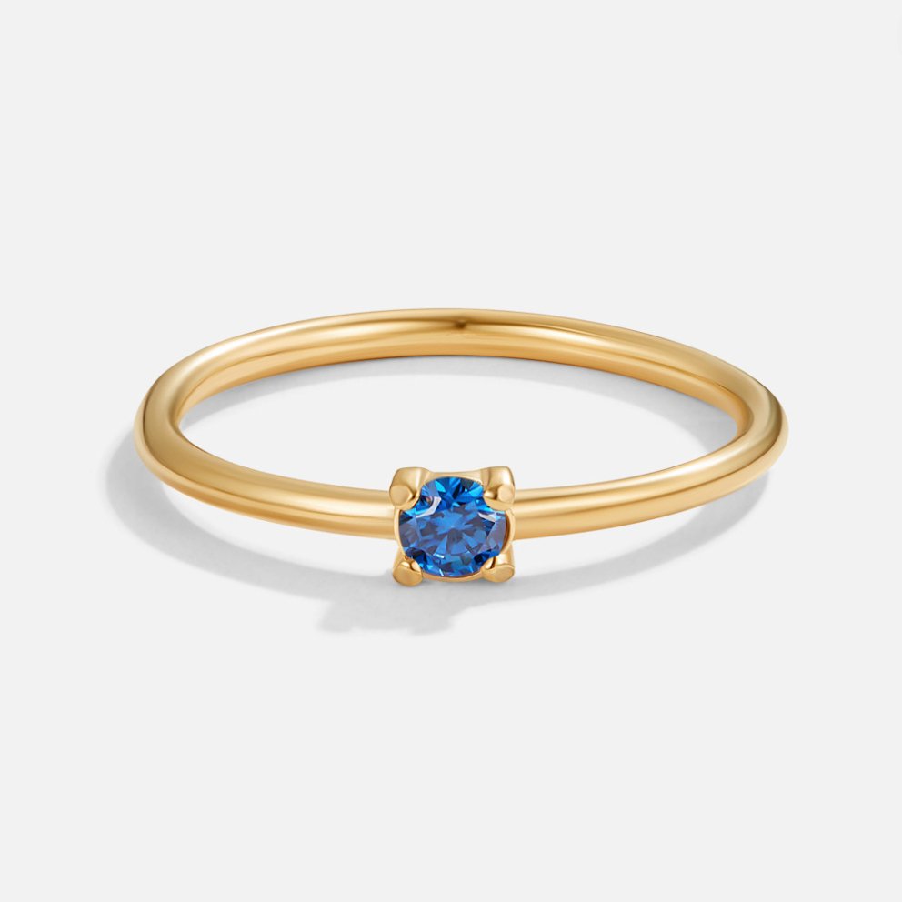 Geboortesteen 18K Gouden Ringen.