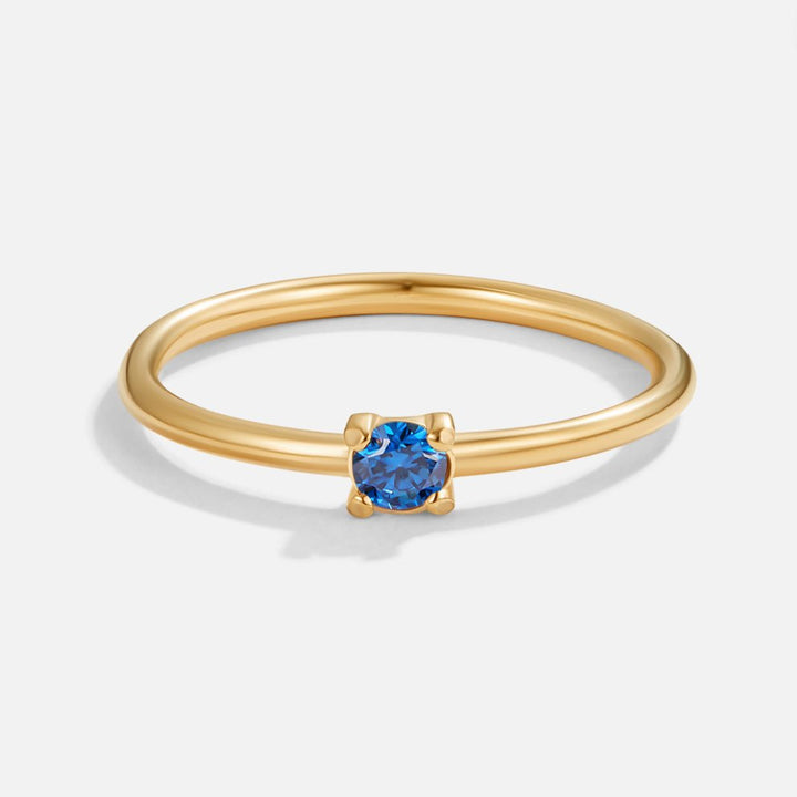 Geboortesteen 18K Gouden Ringen.