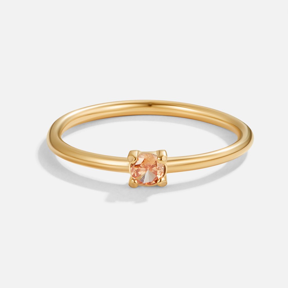 Geboortesteen 18K Gouden Ringen.