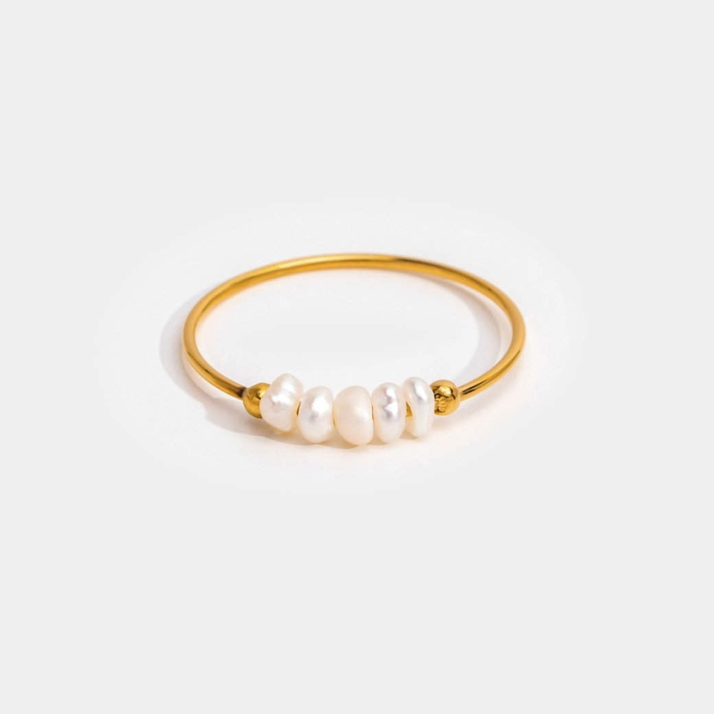 Elegante zoetwaterparel ring
