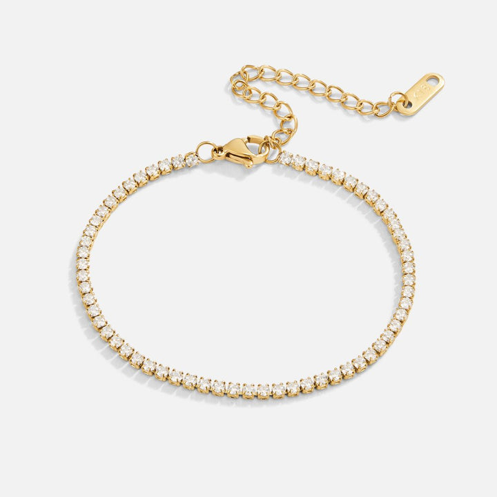 Elegante gouden armband met verfijnde schakels