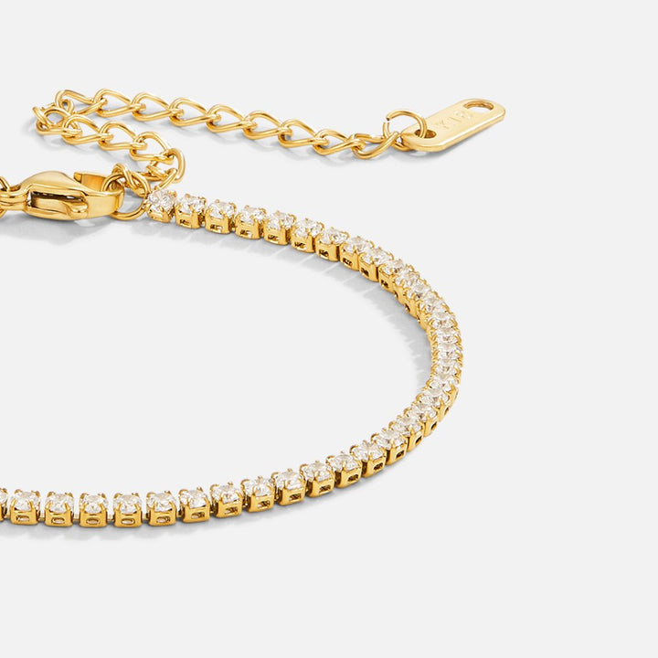 Elegante gouden armband met verfijnde schakels