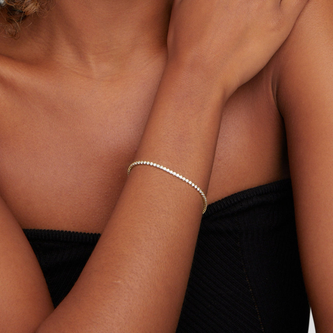 Elegante gouden armband met verfijnde schakels