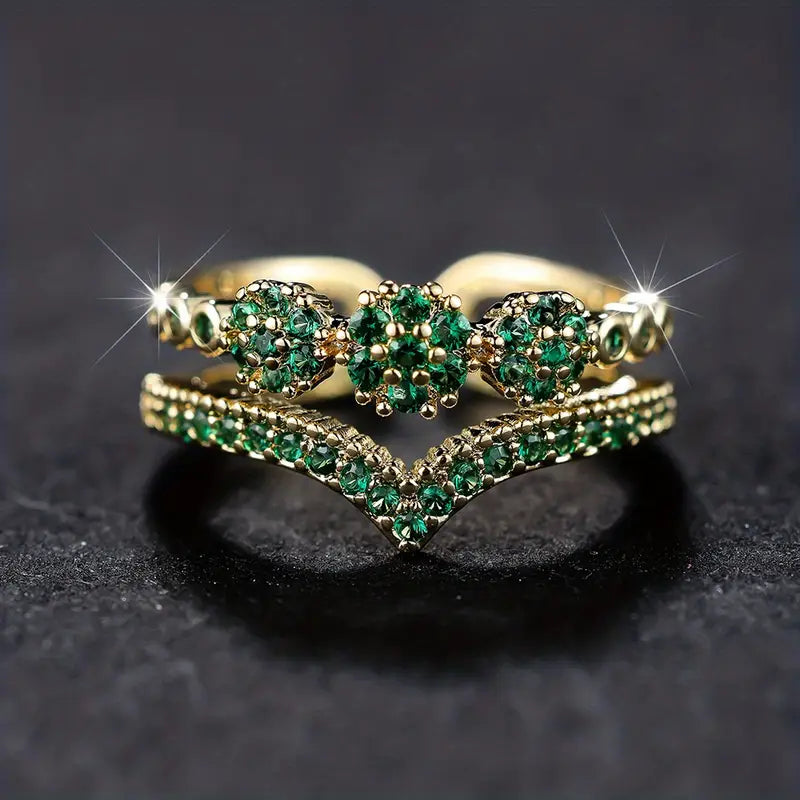 Elegante gouden ring met verfijnd ontwerp