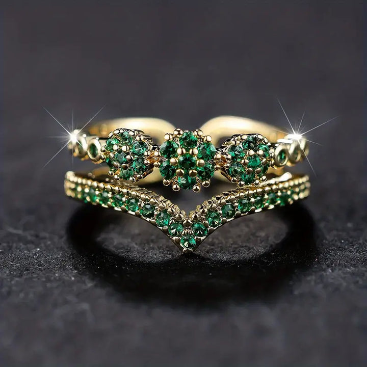 Elegante gouden ring met verfijnd ontwerp