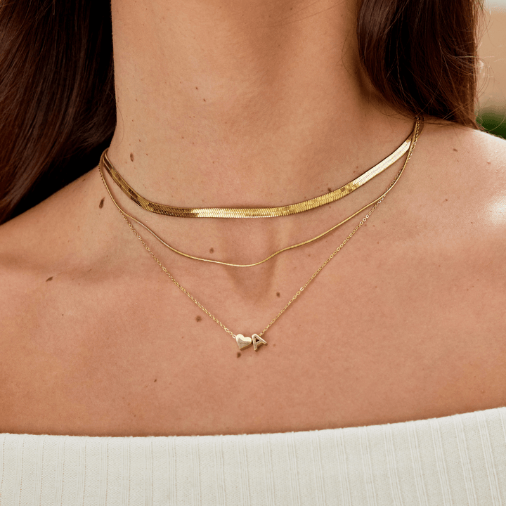 Eeuwige Liefde & Brief Gouden Ketting