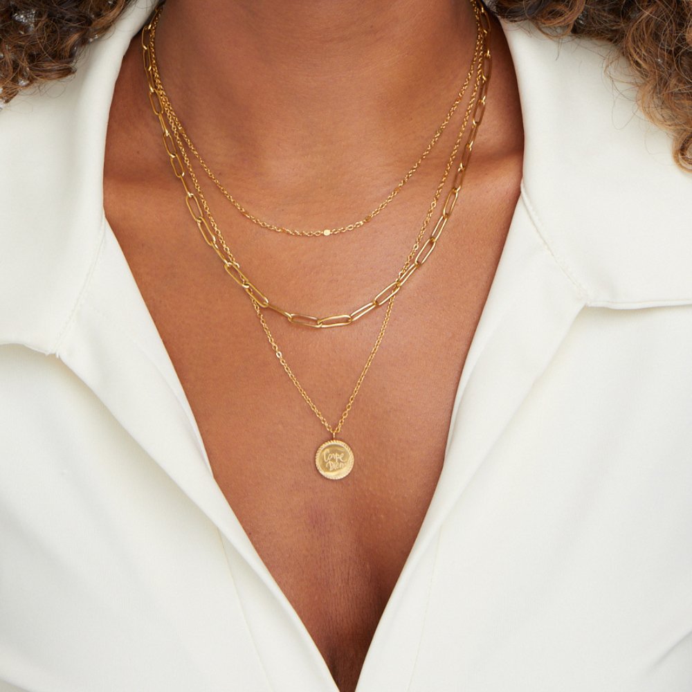 Geya Coin Gelaagde Ketting