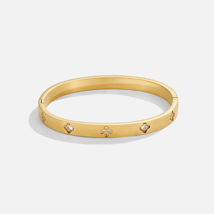 Gouden Klavertje Bangle