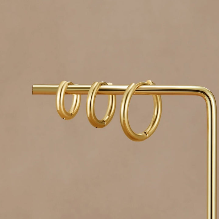 Gouden Trio Mini Hoop Set