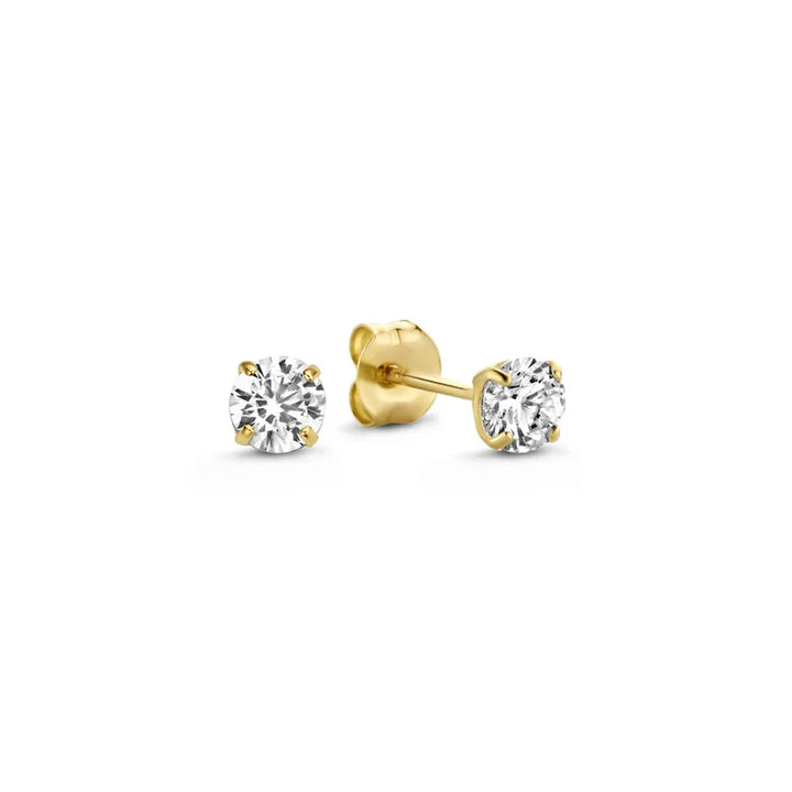 Elegante gouden oorbellen met een verfijnd ontwerp