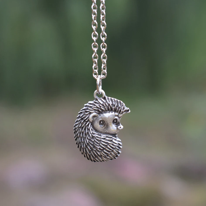 Vintage Porcupine Zilveren Ketting
