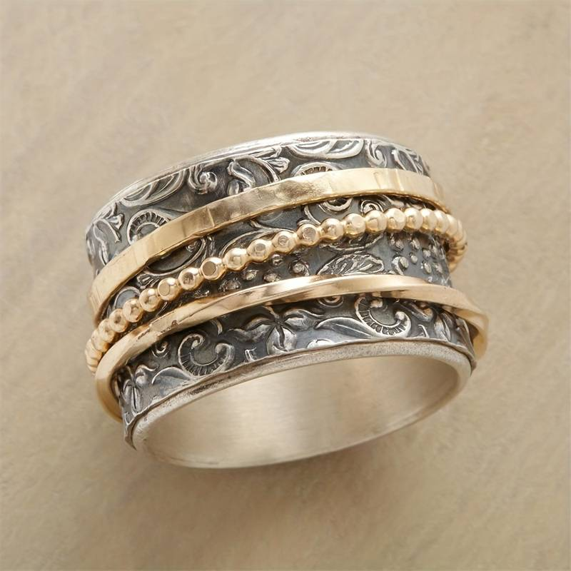 Elegante gouden ring met verfijnd ontwerp