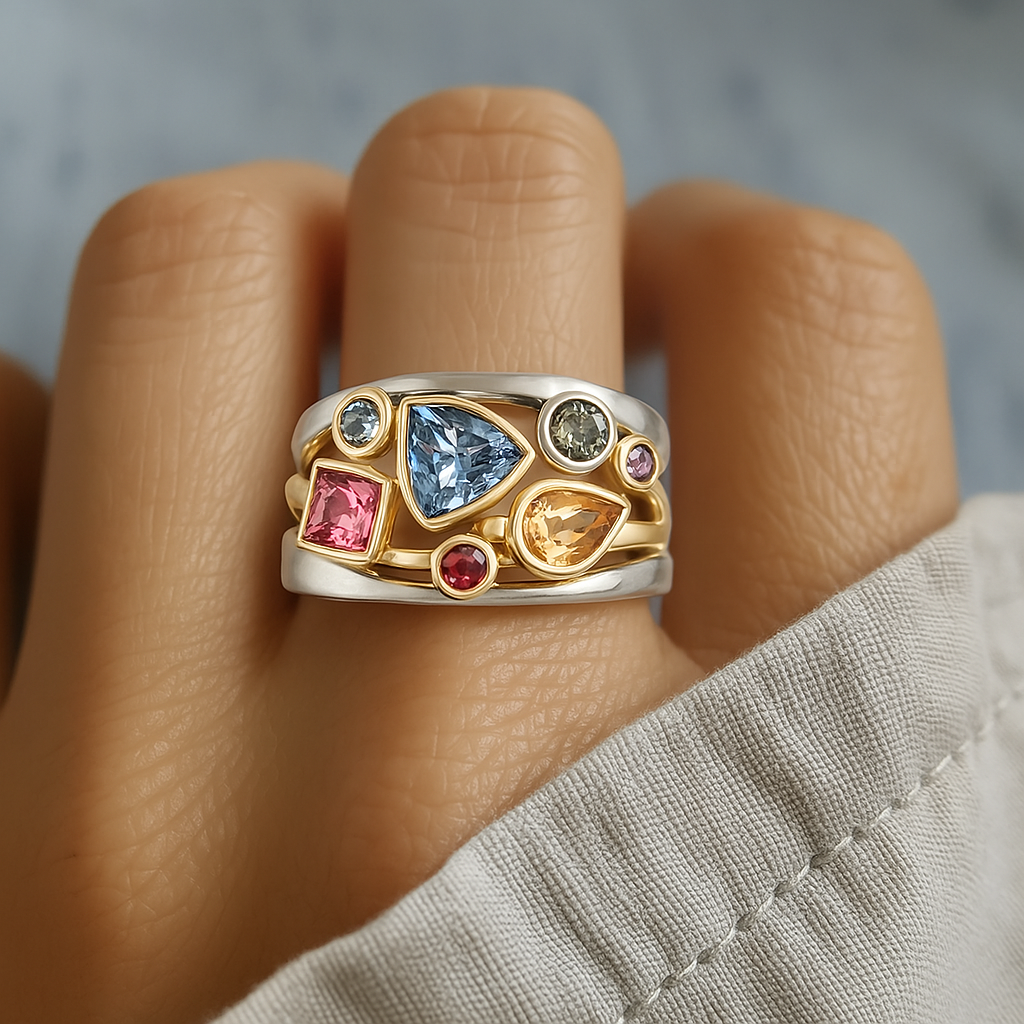 Elegante zirkonia ring met vintage uitstraling