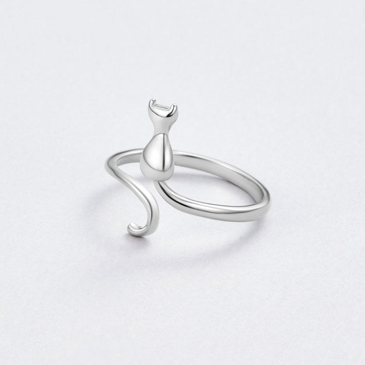 Elegante zilveren ring met sterrenmotief