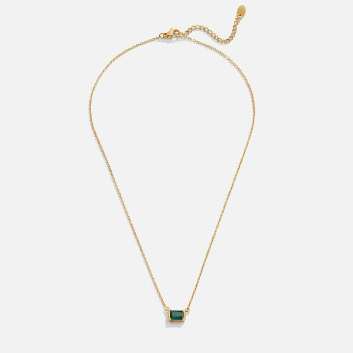 Monica Groene Smaragd Ketting