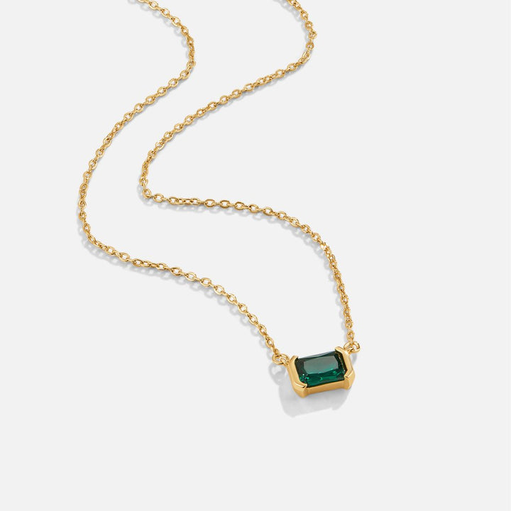 Monica Groene Smaragd Ketting