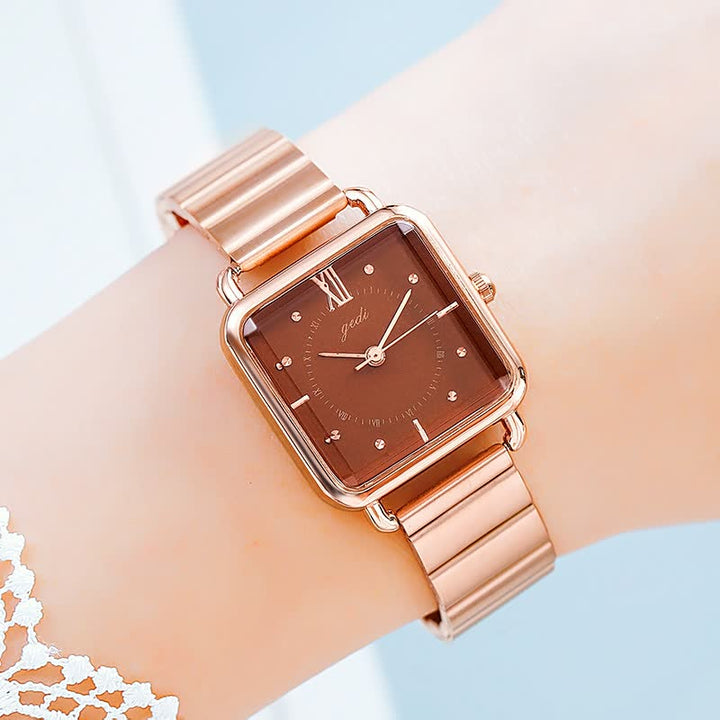 Elegante roségouden horloge