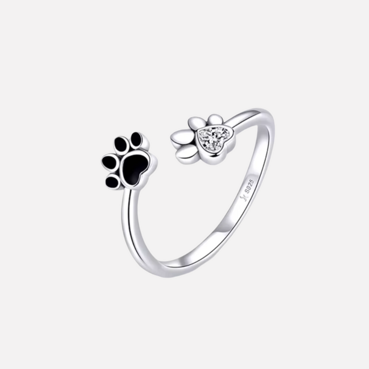 925 Sterling Zilveren Pootring – Verstelbaar met Zirkonia & Emaille