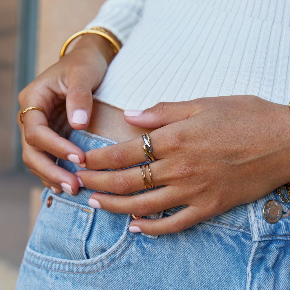 Twisted Ella Twee-Kleurige Ring