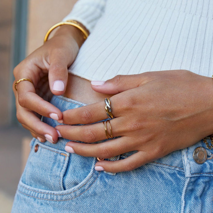 Twisted Ella Twee-Kleurige Ring