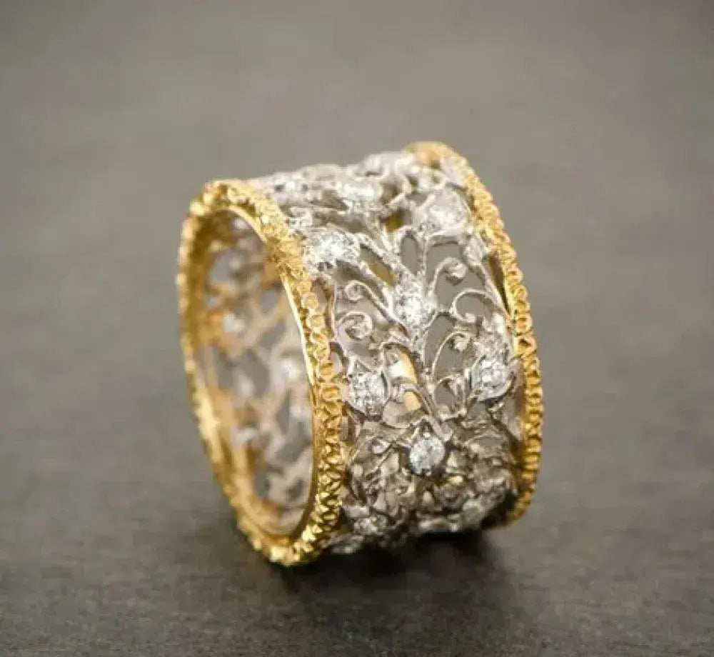 Elegante zirkonia klimopring